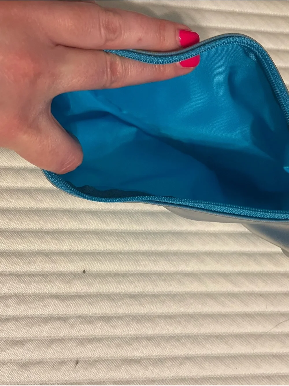 NWOT Vintage 90s Blue Women's attitudes Cosmetic Pouch